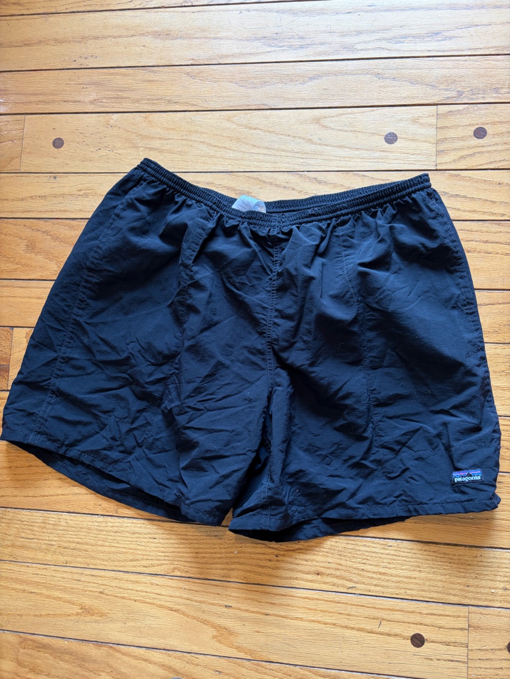 Patagonia men’s black baggies swim trunks with liner XXL